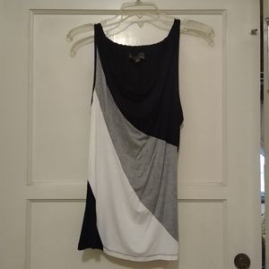 Fenn Wright Manson Black/Gray/White Tank Blouse